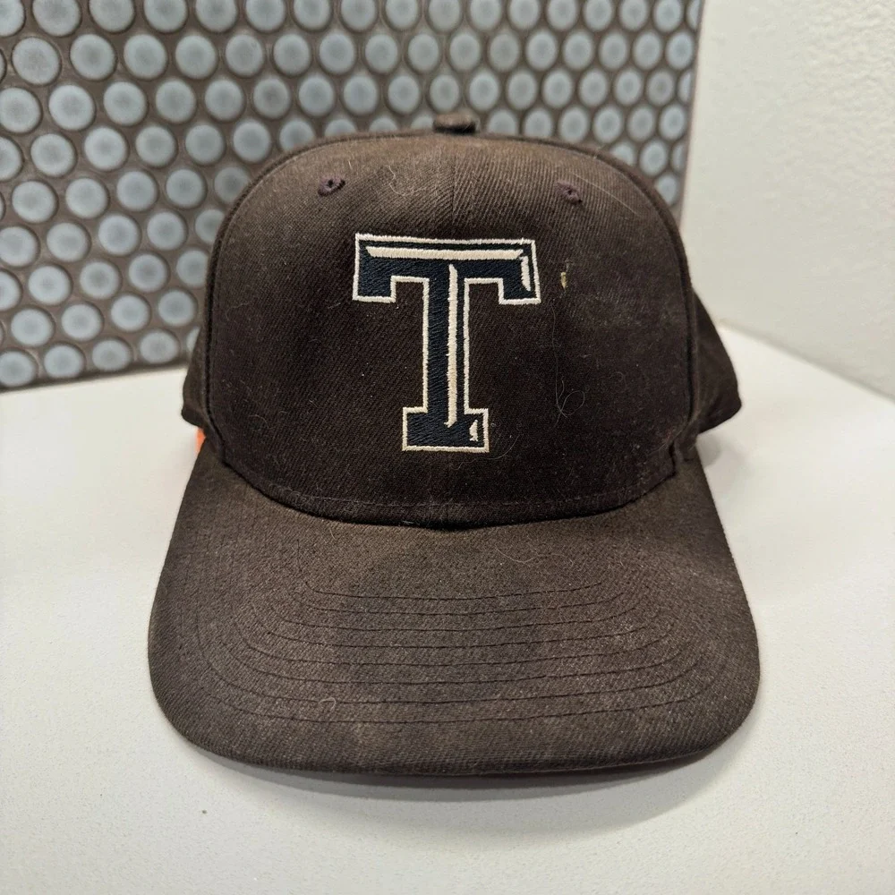 TENNESSEE Hat Cap Black New‎ Era Unknown Vintage Snapback Faded #10 T Logo Texas